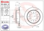 Brembo 09.A334.11 Disc Brake Rotor - Rear - view 3