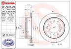 Brembo 09.A334.21 Disc Brake Rotor - Rear - view 2