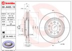 Brembo 09.A400.11 Disc Brake Rotor - Front - view 2