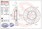 Brembo 09.A417.1X Disc Brake Rotor - Front - view 2