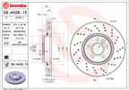 Brembo 09.A426.1X Disc Brake Rotor - Front - view 2
