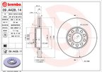 Brembo 09.A428.11 Disc Brake Rotor - Front - view 4