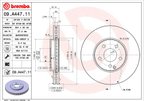 Brembo 09.A447.11 Disc Brake Rotor - Front - view 2