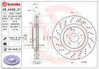Brembo 09.A448.21 Disc Brake Rotor - Front - view 3