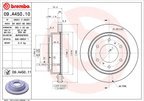 Brembo 09.A450.11 Disc Brake Rotor - Rear - view 2