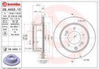 Brembo 09.A453.11 Disc Brake Rotor - Rear - view 2