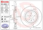 Brembo 09.A508.11 Disc Brake Rotor - Rear - view 2