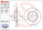 Brembo 09.A538.11 Disc Brake Rotor - Front - view 2