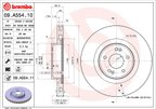 Brembo 09.A554.11 Disc Brake Rotor - Front - view 7
