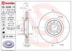 Brembo 09.A598.11 Disc Brake Rotor - Front - view 4