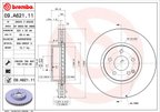 Brembo 09.A621.11 Disc Brake Rotor - Front - view 4