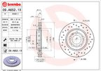 Brembo 09.A652.1X Disc Brake Rotor - Rear - view 2