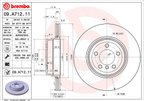Brembo 09.A712.11 Disc Brake Rotor - Rear - view 3