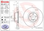 Brembo 09.A771.11 Disc Brake Rotor - Front - view 6