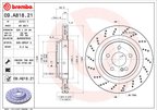 Brembo 09.A818.21 Disc Brake Rotor - Rear - view 2