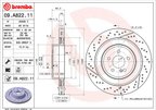 Brembo 09.A822.11 Disc Brake Rotor - Rear - view 4