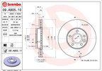 Brembo 09.A905.11 Disc Brake Rotor - Front - view 2