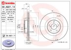 Brembo 09.A921.11 Disc Brake Rotor - Front - view 4
