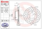 Brembo 09.A966.1X Disc Brake Rotor - Front - view 2