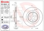Brembo 09.B040.11 Disc Brake Rotor - Rear - view 3