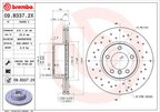 Brembo 09.B337.2X Disc Brake Rotor - Front - view 2