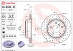 Brembo 09.B338.2X Disc Brake Rotor - Rear - view 6