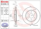 Brembo 09.B448.11 Disc Brake Rotor - Front - view 3