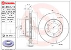 Brembo 09.B461.11 Disc Brake Rotor - Front - view 3