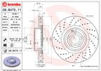 Brembo 09.B475.11 Disc Brake Rotor - Front - view 3