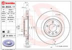 Brembo 09.B503.11 Disc Brake Rotor - Rear - view 2