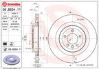 Brembo 09.B504.11 Disc Brake Rotor - Rear - view 2