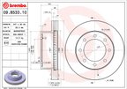Brembo 09.B533.10 Disc Brake Rotor - Front - view 1