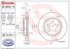 Brembo 09.B542.11 Disc Brake Rotor - Front - view 2
