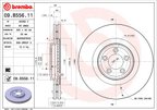 Brembo 09.B556.11 Disc Brake Rotor - Front - view 2