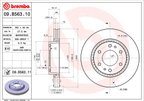 Brembo 09.B563.11 Disc Brake Rotor - Front - view 3