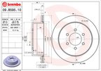 Brembo 09.B595.11 Disc Brake Rotor - Rear - view 4