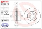 Brembo 09.B609.11 Disc Brake Rotor - Front - view 2