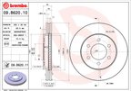 Brembo 09.B620.11 Disc Brake Rotor - Front - view 2
