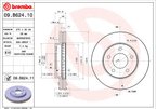 Brembo 09.B624.11 Disc Brake Rotor - Front - view 2