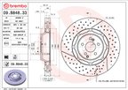 Brembo 09.B848.33 Disc Brake Rotor - Front - view 6