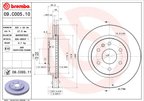 Brembo 09.C005.11 Disc Brake Rotor - Front - view 6
