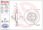 Brembo 09.C209.11 Disc Brake Rotor - Rear - view 6