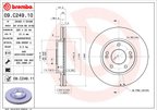 Brembo 09.C249.11 Disc Brake Rotor - Front - view 3