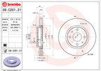 Brembo 09.C251.21 Disc Brake Rotor - Front - view 6
