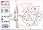 Brembo 09.C403.13 Disc Brake Rotor - Front - view 2