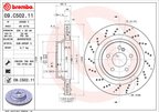 Brembo 09.C502.11 Disc Brake Rotor - Rear - view 2