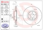 Brembo 09.C522.11 Disc Brake Rotor - Front - view 6