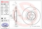 Brembo 09.C821.11 Disc Brake Rotor - Front - view 6