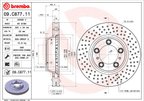 Brembo 09.C877.11 Disc Brake Rotor - Front Left or Front Right - view 2