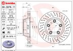 Brembo 09.C878.11 Disc Brake Rotor - Rear Left or Rear Right - view 2